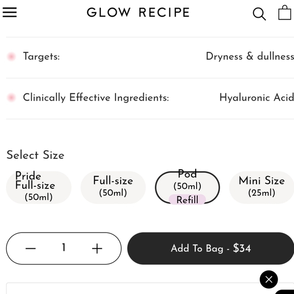 Limited Edition Glow Recipe Watermelon Glow Moisturizer And Refill - Picture 3 of 3